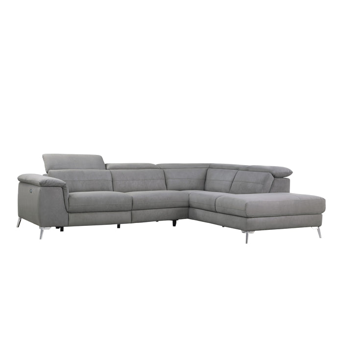 Cinque Microfiber Sectional RAF Only GREY MICROFIBER