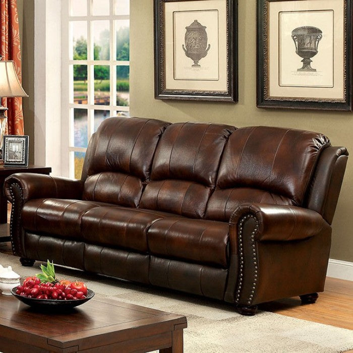 Turton Top Grain Leather Sofa BROWN ONLY