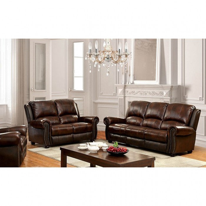 Turton Top Grain Leather Sofa BROWN ONLY
