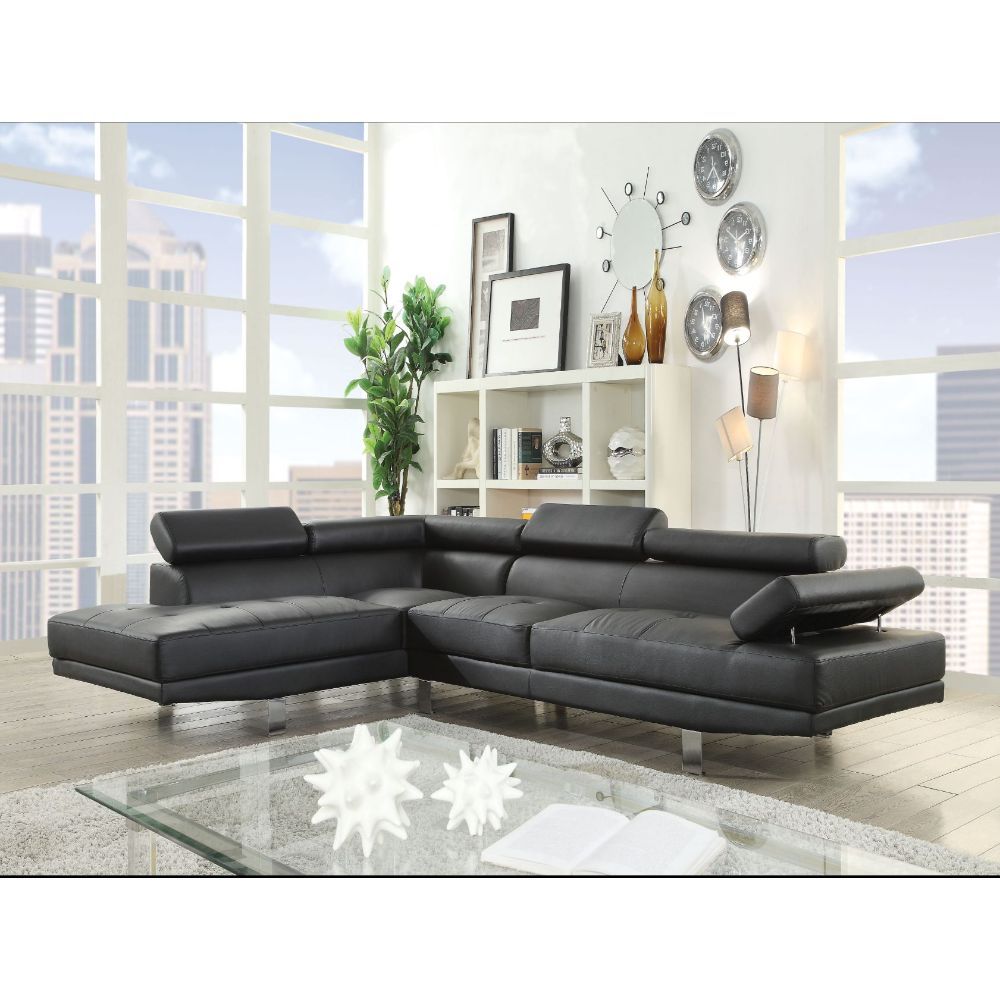 Connor Sectional LAF only BLACK VINYL ONLY