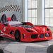 trackster-twin-race-car-bed-red