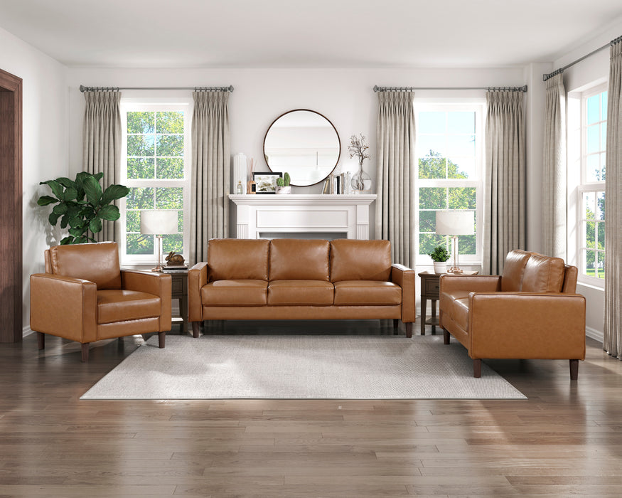 Malcom Vinyl Sofa BROWN ONLY