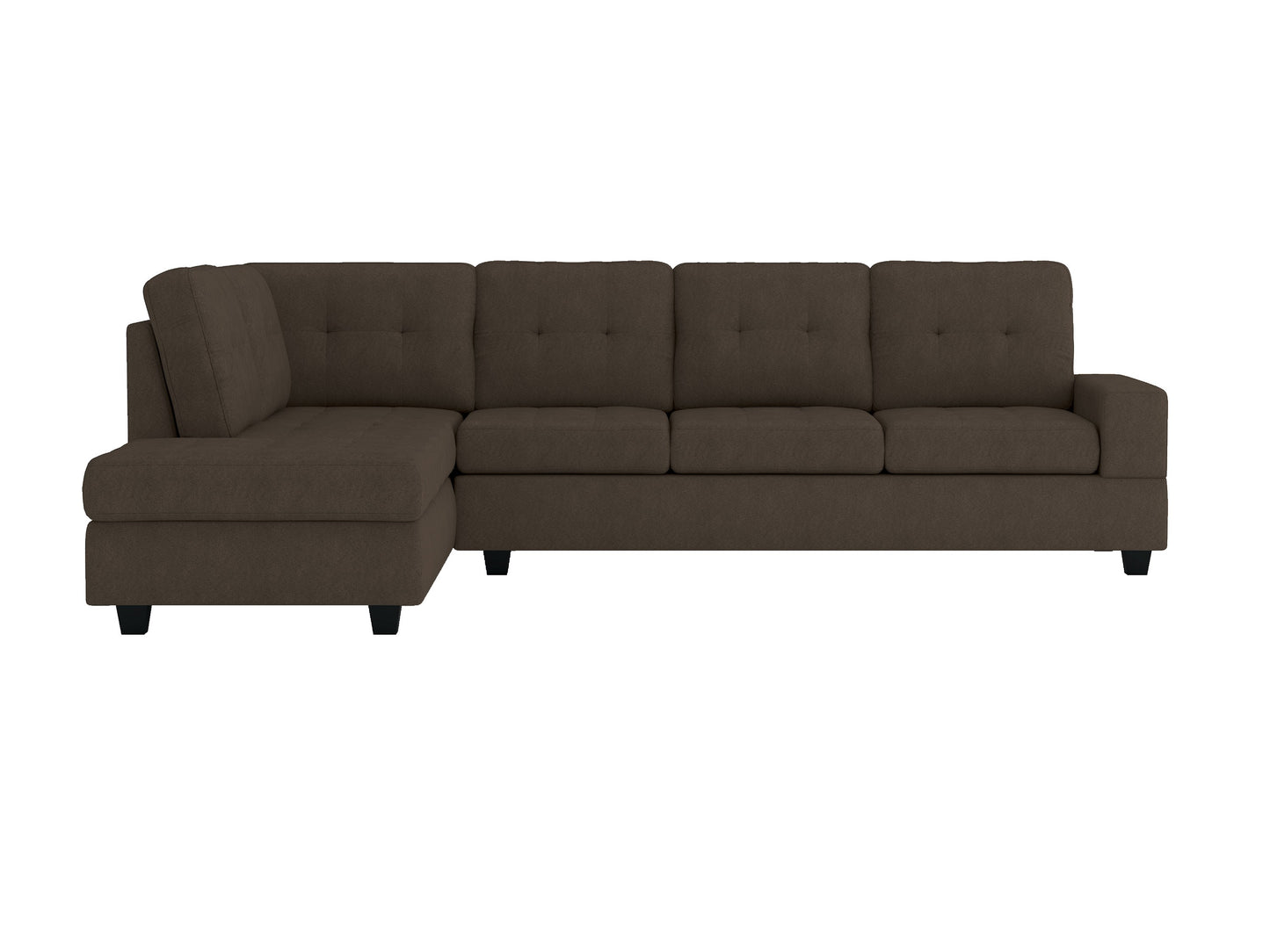 Maston Sectional Reversible Chaise Chocolate