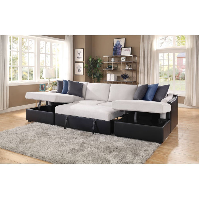 Merril Sectional with Sleeper BEIGE ONLY