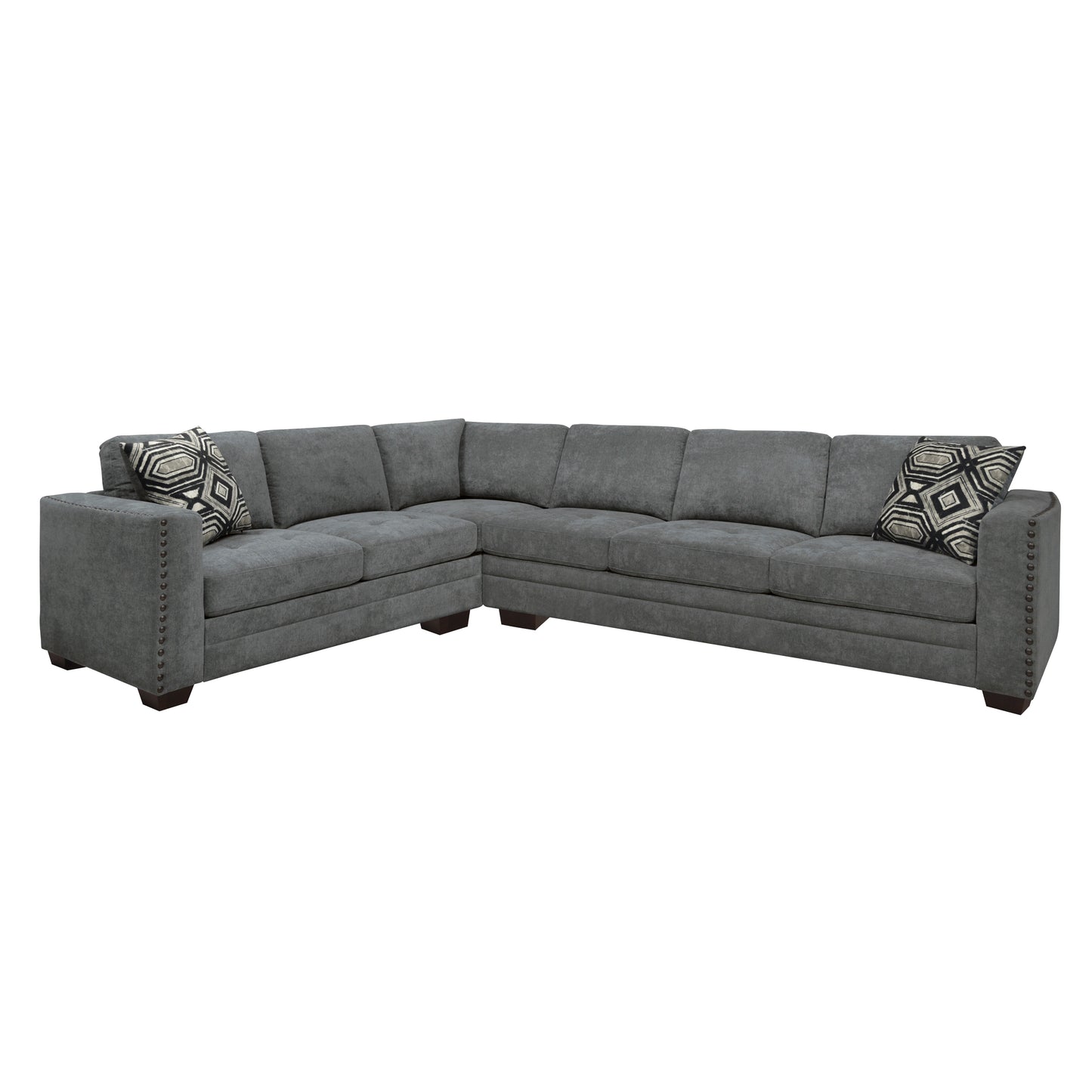 Sidney 2PCS Sectional GREY ONLY