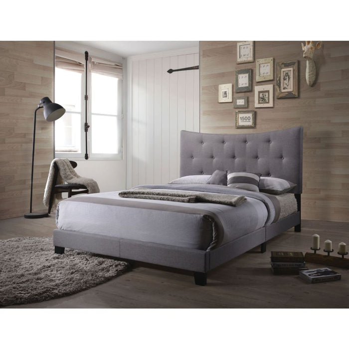 Venecha Queen Bed -Box Spring Required GREY ONLY